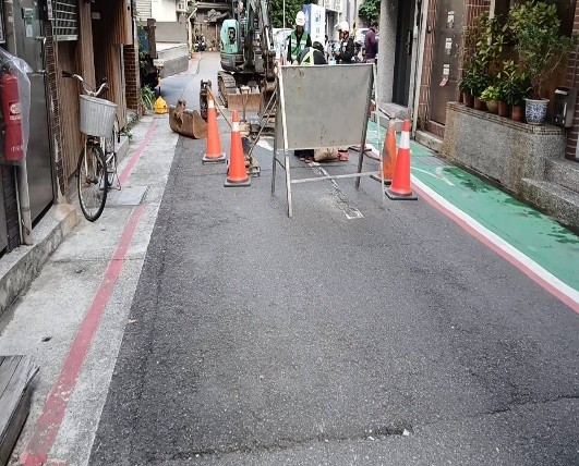 路面破損，配合新工處現場會勘-1